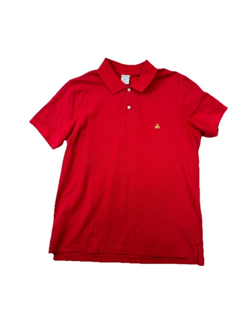 Brooks Brothers Men's Cotton Polo Shirt Slim Fit Size Large Golf Preppy Red